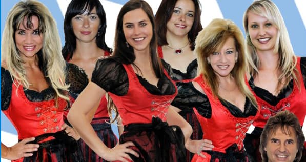 Bayrischen Hiatamadln boeken bij OktoberfeestArtiesten.nl Persfoto van Bayrischen Hiatamadln Oktoberfest band bij OktoberfeestArtiesten.nl
