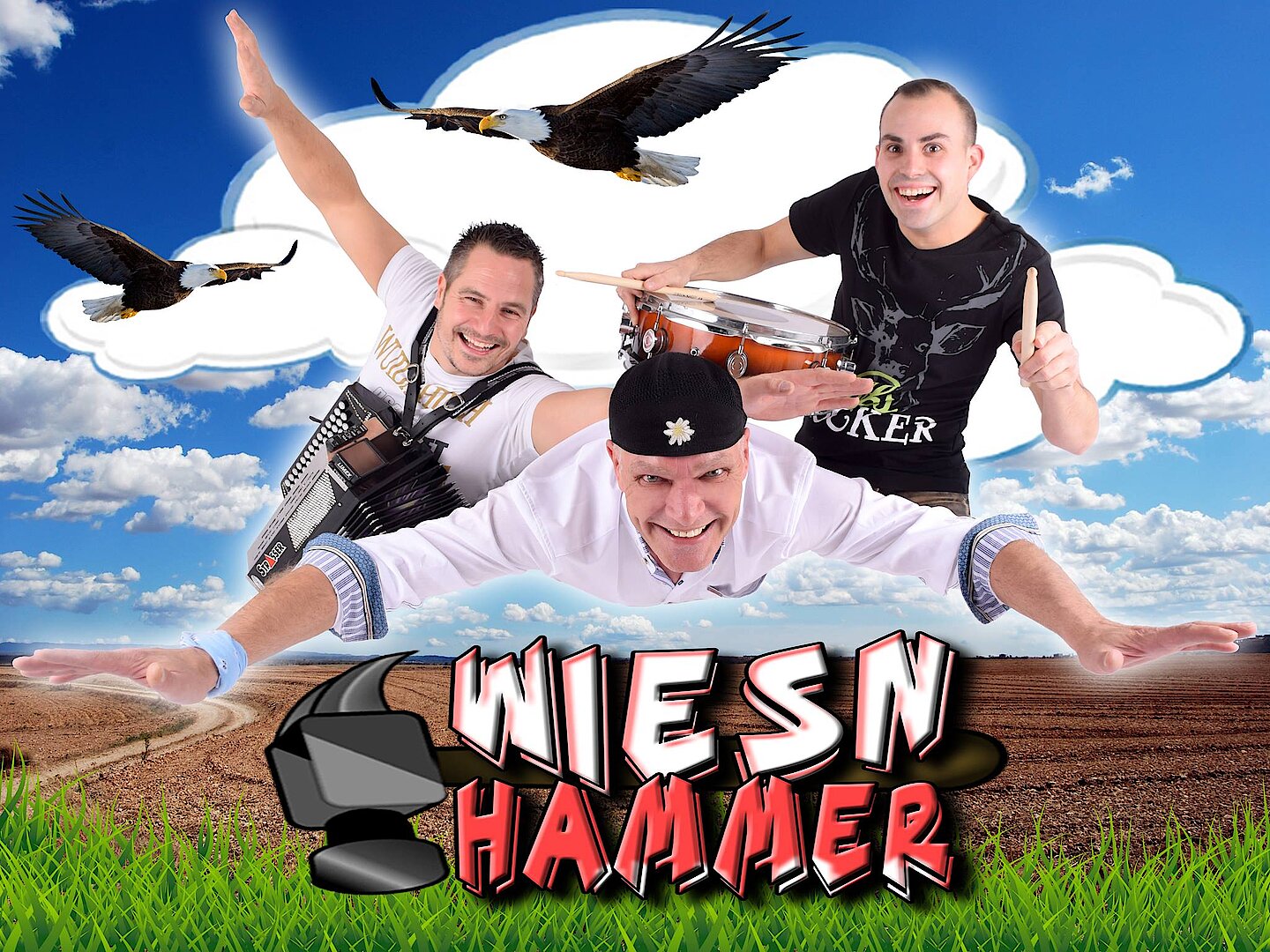 Foto van Wiesnhammer, trio voor Tiroler avond of Duits themafeest