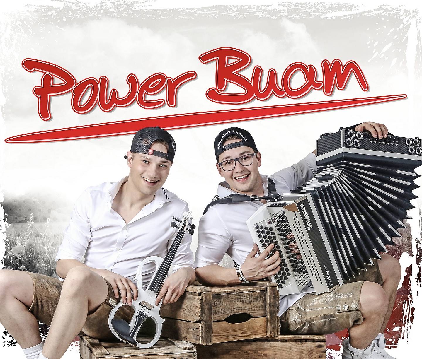 Die Powerbuam live tijden Immer Wieder Sonntags Persfoto van Die PowerBuam, duitstalige feestact bij Oktoberfeestartiesten.nl