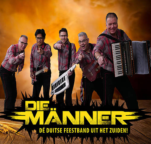 Nieuwe bandfoto van Die Manner, Duitse feestband bij Oktoberfeestartiesten.nl