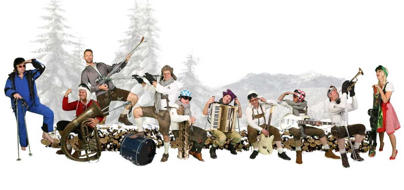 Die Powerhosen boeken bij Oktoberfeestartiesten.nl Persfoto van Die Powerhosen - Oktoberfest band. Te boeken bij Oktoberfeestartiesten.nl