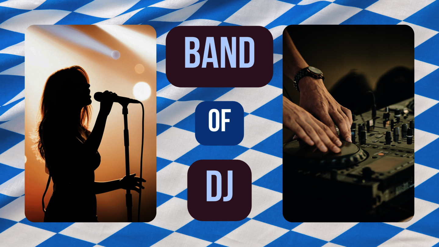 Band of DJ op je Oktoberfest? Bekijk wat het beste past bij je aantal gasten, programma, speelduur, locatie en budget.