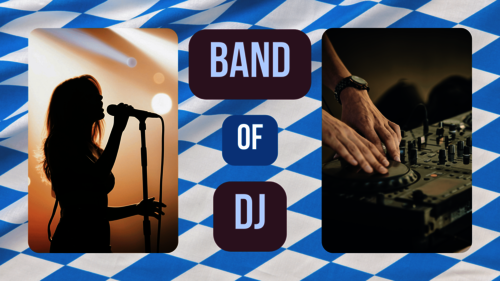 Band of DJ op je Oktoberfest? Bekijk wat het beste past bij je aantal gasten, programma, speelduur, locatie en budget.