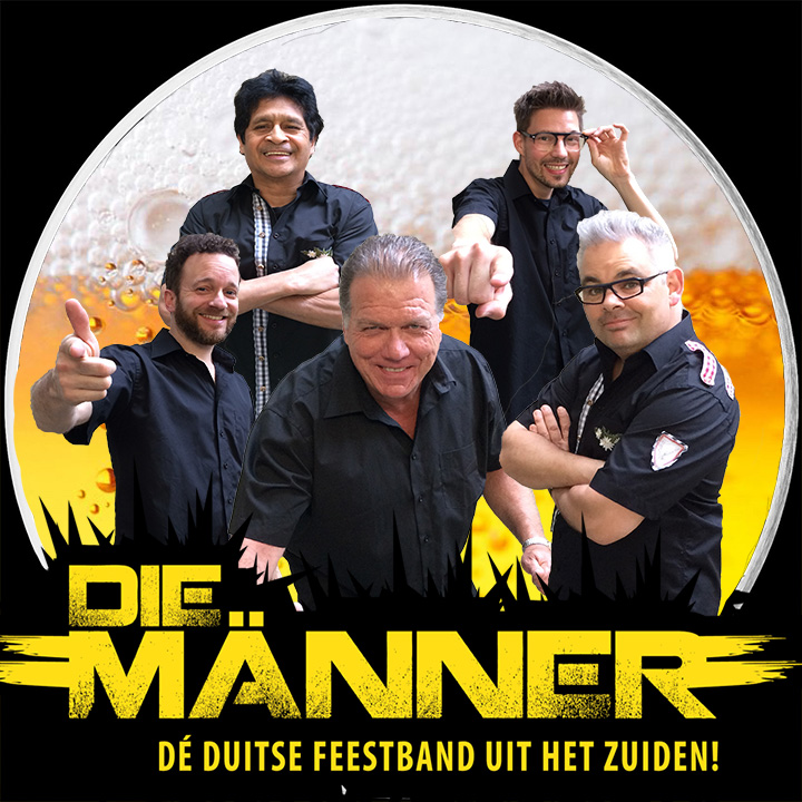 Persfoto van Die Manner, direct te boeken bij Oktoberfeestartiesten.nl Duitse feestband Die Manner boek je voordelig en snel bij Oktoberfeestartiesten.nl